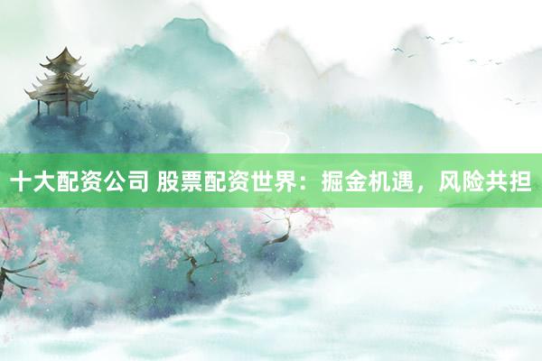十大配资公司 股票配资世界：掘金机遇，风险共担