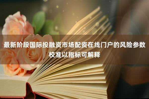 最新阶段国际投融资市场配资在线门户的风险参数校准以指标可解释